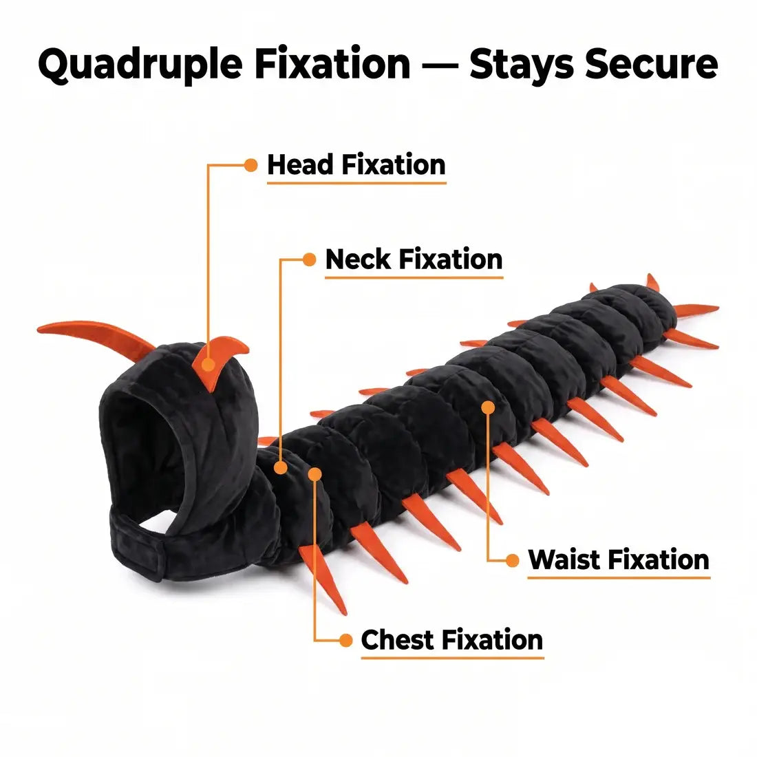 Cat Centipede Costume | Soft Plush, Adjustable Fit