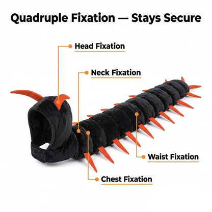 Cat Centipede Costume | Soft Plush, Adjustable Fit